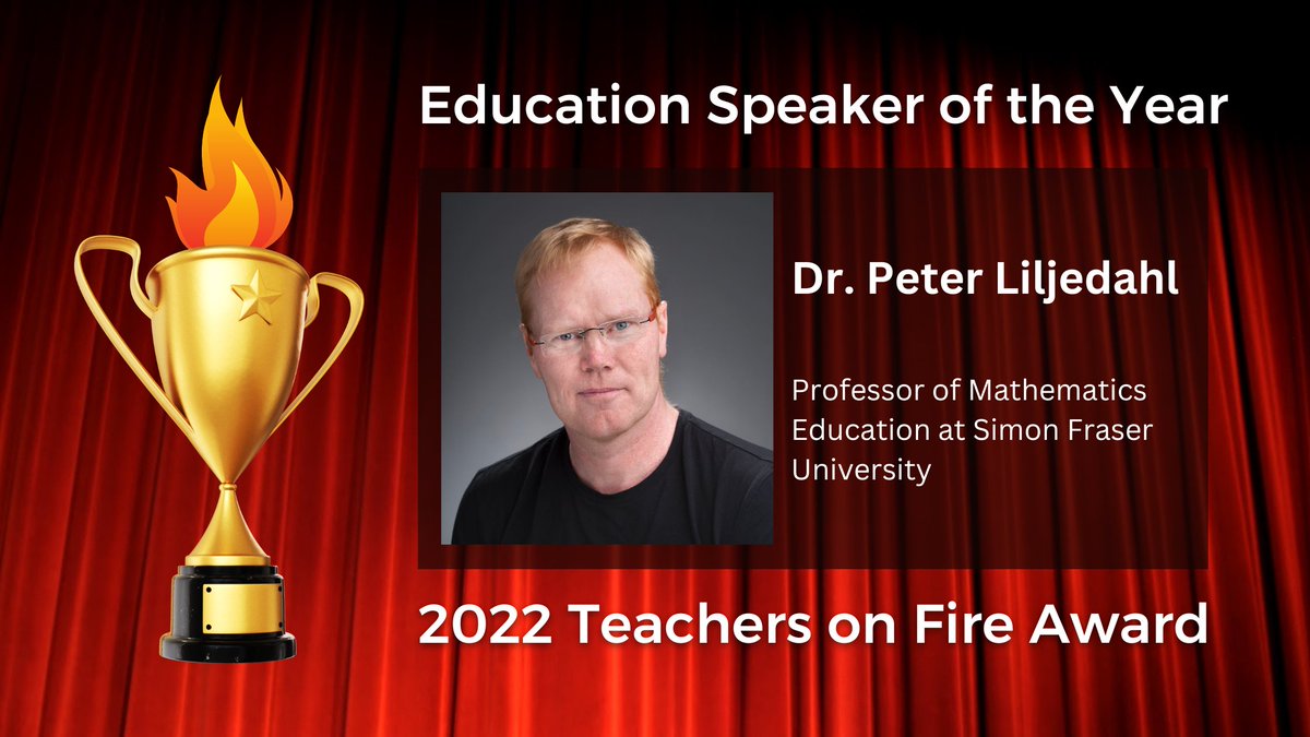 When teachers were asked "Who was one education speaker who sparked your thinking and ignited your practice this year?" the answer came back loud and clear: <a href="/pgliljedahl/">Peter Liljedahl</a>.🔥

Want to hear him in person? Check out this list of upcoming speaking engagements: buildingthinkingclassrooms.com/presentations