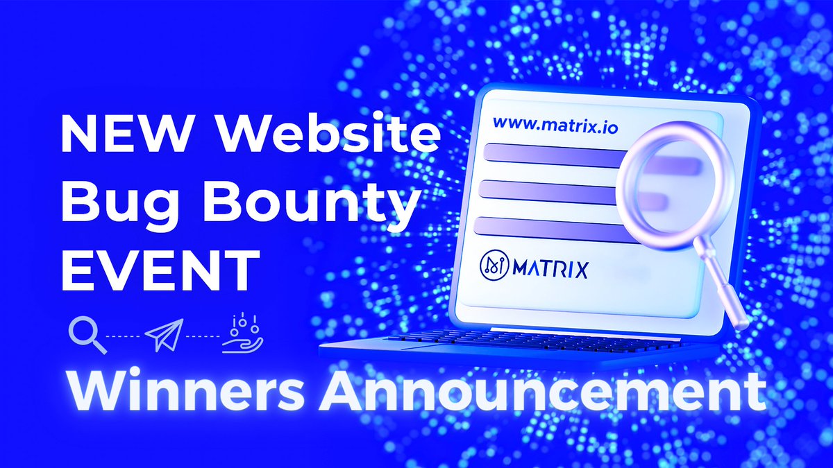 MatrixAINetwork's tweet photo. 🔹 We are happy to announce the winners of the Bounty event. Congratulations. 🥳
https://t.co/wHvalJgPX9
Also, don't forget to join our ongoing Letter Challange event. #matrixin 👀
$MAN #event #airdrop #airdrops https://t.co/BfqDxeF077