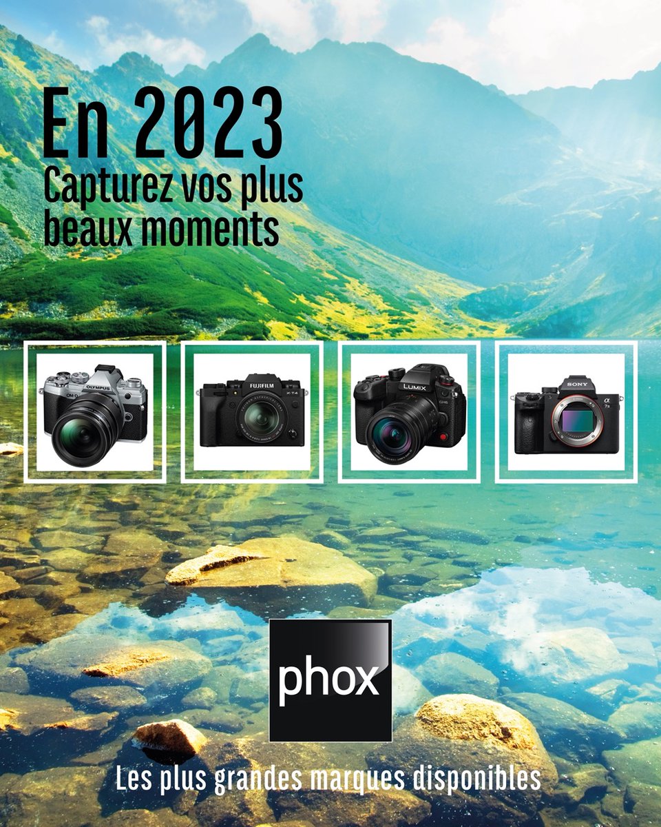 VieiraMich's tweet photo. Ne ratez pas vos premières #photos de 2023 ! 📸
 
Pour #capturer tous les #moments uniques qui vous attendent en cette nouvelle année, venez découvrir la gamme d’appareils du spécialiste de la photo et #vidéo @Phox 
 
#magasin #souvenir #stuudio #optique #portrait #paysage https://t.co/7ePwlYGRAv