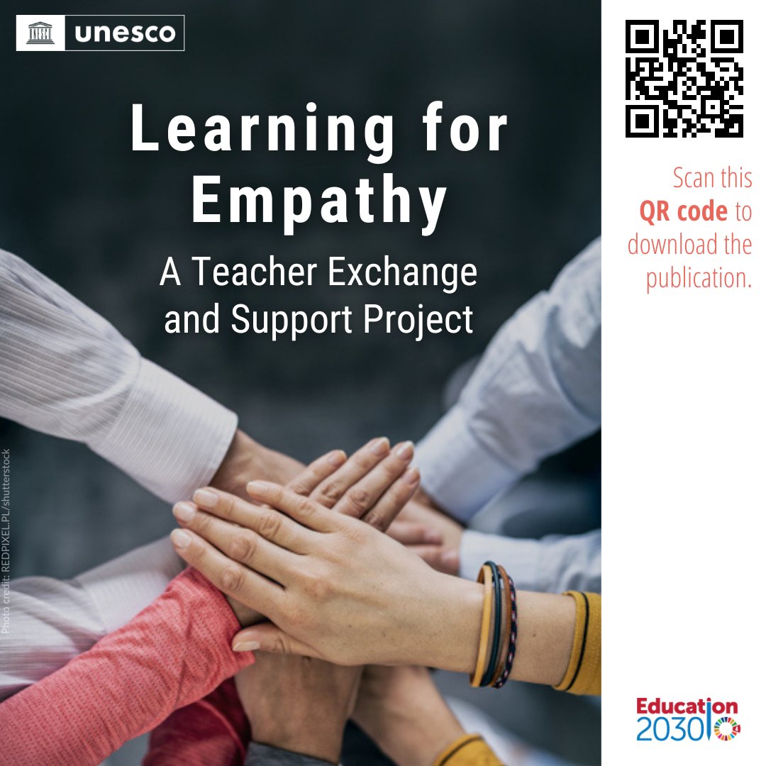 👩‍🏫 How can teachers play a role in promoting 'Learning for Empathy'?

👨‍🏫 Find out from experiences from 🇧🇩 Bangladesh, 🇮🇩 Indonesia, 🇵🇰 Pakistan, 🇱🇰 Sri Lanka & 🇯🇵 Japan: bit.ly/L4Epbrc

#TeachersTransform @TeachersFor2030 @UNESCO_MGIEP