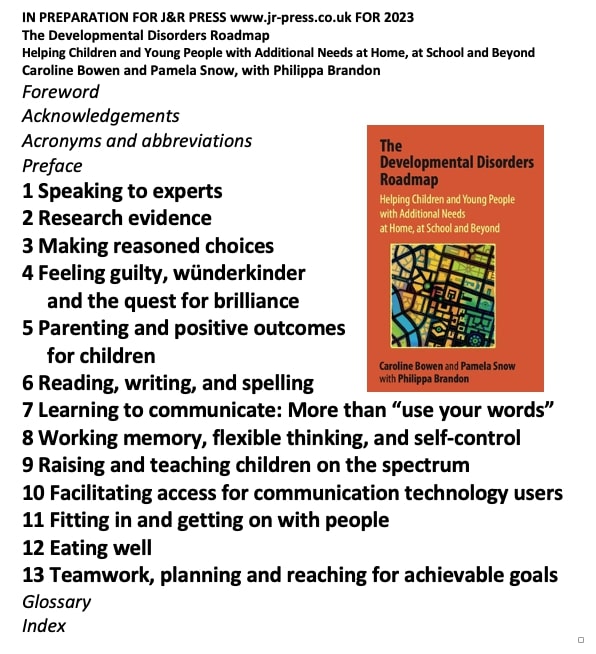 π#TheRoadmap (@ebproadmap) on Twitter photo ππ#DevDisRoadmap
Updated Table of Contents.
βοΈβ¨οΈ
Fearlessly defying any obstacles on their road to publication in 2023, <a href="/speechwoman/">Caroline Bowen, Speech-Language Pathologist π¦πΊπ»</a> <a href="/PamelaSnow2/">Pamela Snow</a> and <a href="/pipbrandon/">Philippa Brandon</a> are at it again, <a href="/JandRPress/">JandRPress</a>! ππ#DevDisRoadmap
Updated Table of Contents.
βοΈβ¨οΈ
Fearlessly defying any obstacles on their road to publication in 2023, <a href="/speechwoman/">Caroline Bowen, Speech-Language Pathologist π¦πΊπ»</a> <a href="/PamelaSnow2/">Pamela Snow</a> and <a href="/pipbrandon/">Philippa Brandon</a> are at it again, <a href="/JandRPress/">JandRPress</a>!