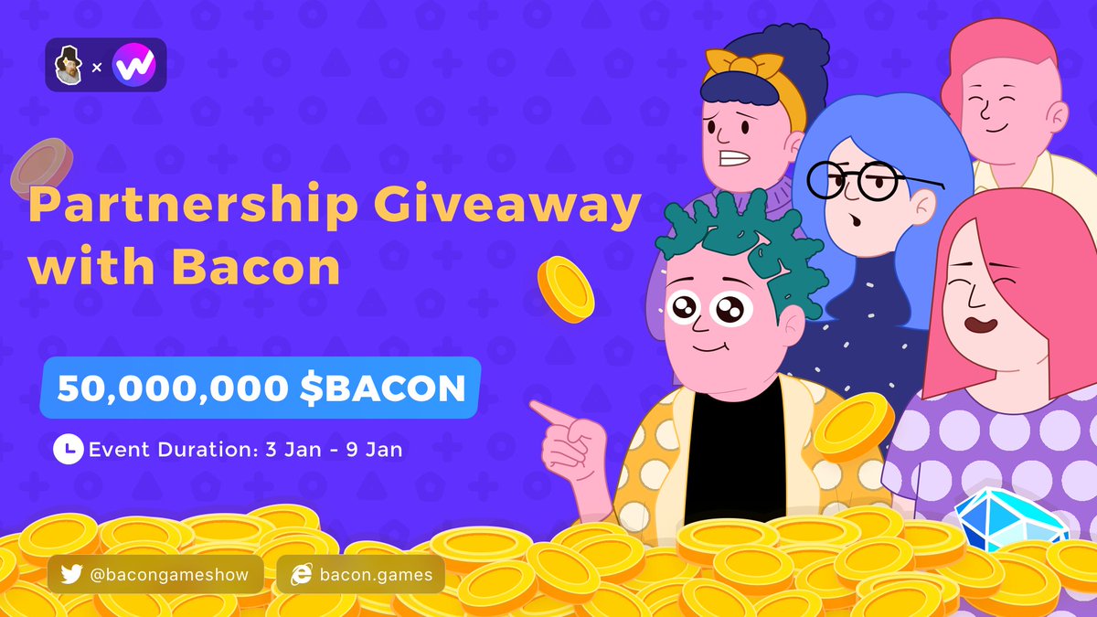 WiseCrypto_'s tweet photo. 🥳 Wise Crypto X Bacon Giveaway

🏆Prize Pool - 50,000,000 $BACON Tokens

To Enter
✅ Follow @bacongameshow &amp; @WiseCrypto_
✅ RT &amp; Tag Friends
✅ Complete task on https://t.co/LutRG1H0xL

#Airdrop #BACON #Giveaway #IDO #Crypto #NFT https://t.co/ZW0f2I3QVQ