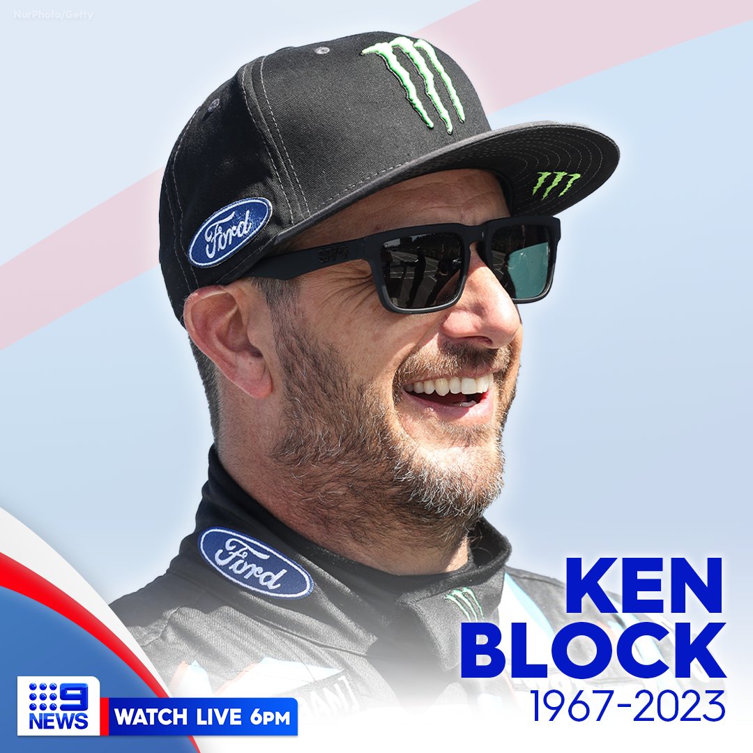 9NewsAUS's tweet photo. #BREAKING: High-profile rally driver Ken Block has died in a snowmobile accident in the US state of Utah, aged 55.
“Ken was a visionary, a pioneer and an icon," his team said in a statement.
Full report, tonight on #9News https://t.co/pbdGBOWubz