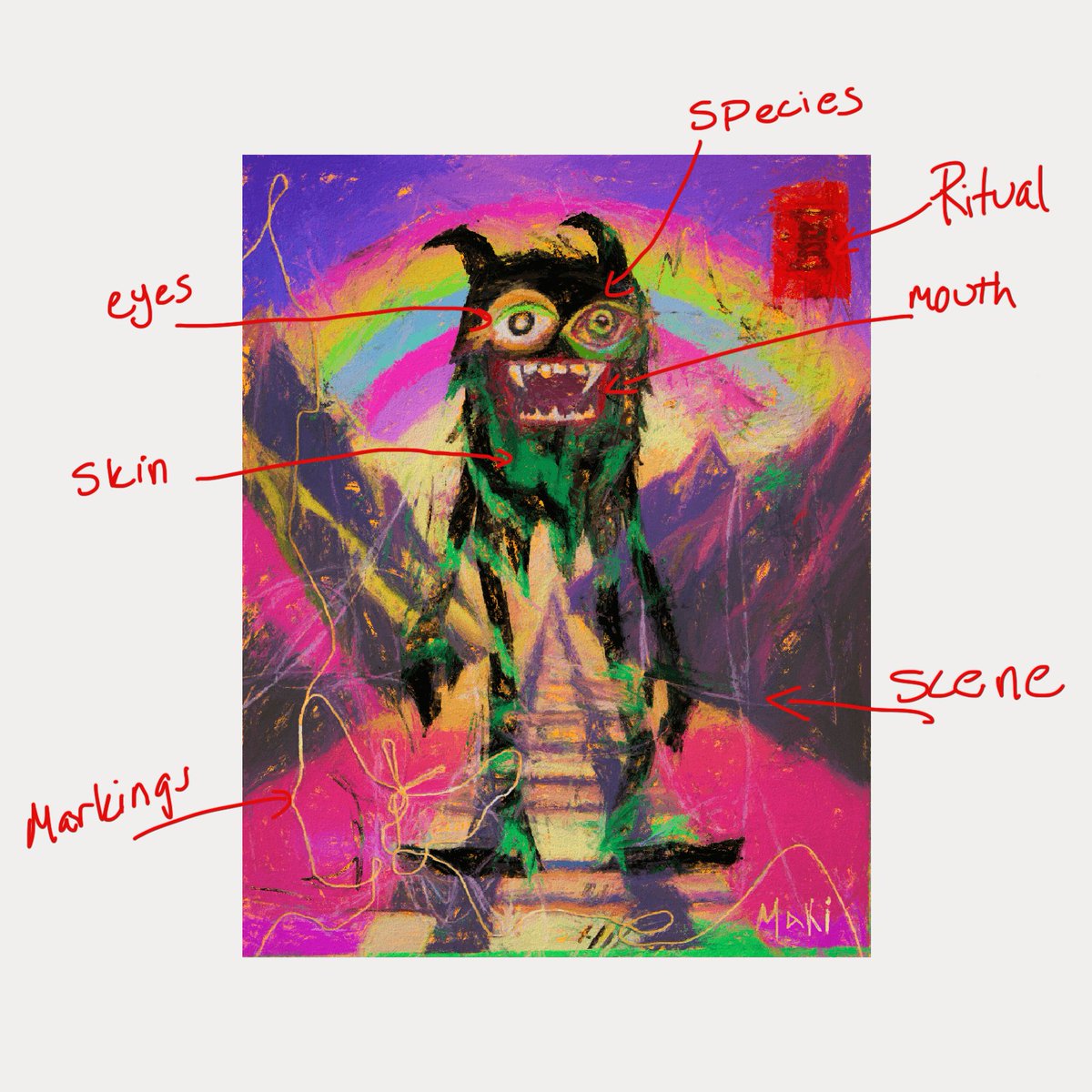 Monsuta_art's tweet photo. Every Monsutā is unique.

Each trait has been hand drawn - No AI.

#NFTs #NFTCommunity #NFTCollection #NFTshill #nftart #NFTartist #NFTProject #NFTMarketplace #NFT #nftcollector #NFTart #CryptoArt #NFTcollectors  #NFTseller #OpenSeaNFT #ETH #openseaartists https://t.co/qhZAbjAL8s