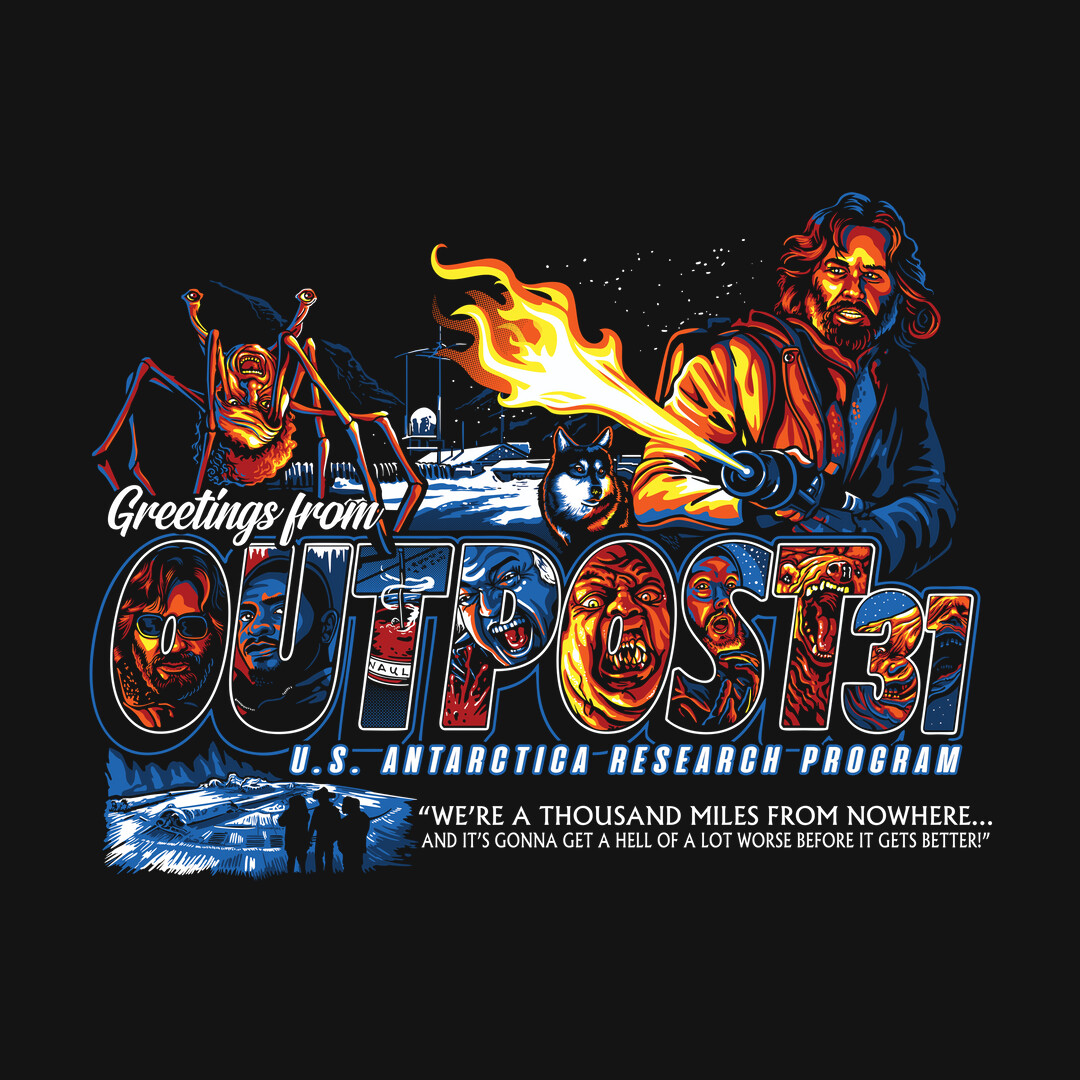 teefury's tweet photo. CELEBRATING THE BEST OF 2022! | "Greetings From Outpost 31" by #goodidearyan starts at just $13 today only at #TeeFury!⚡
https://t.co/b5TRybeA5m

#tshirts #tee #tshirt #graphictee #teeoftheday #geekstyle #popculturetees https://t.co/CQZ5mYrCUG