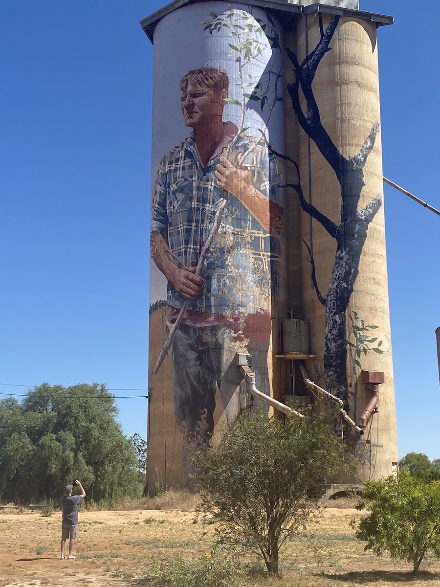 Bern1009's tweet image. #WimmeraMalleeSiloArtTtrail
#Patchewollock
#Noodle