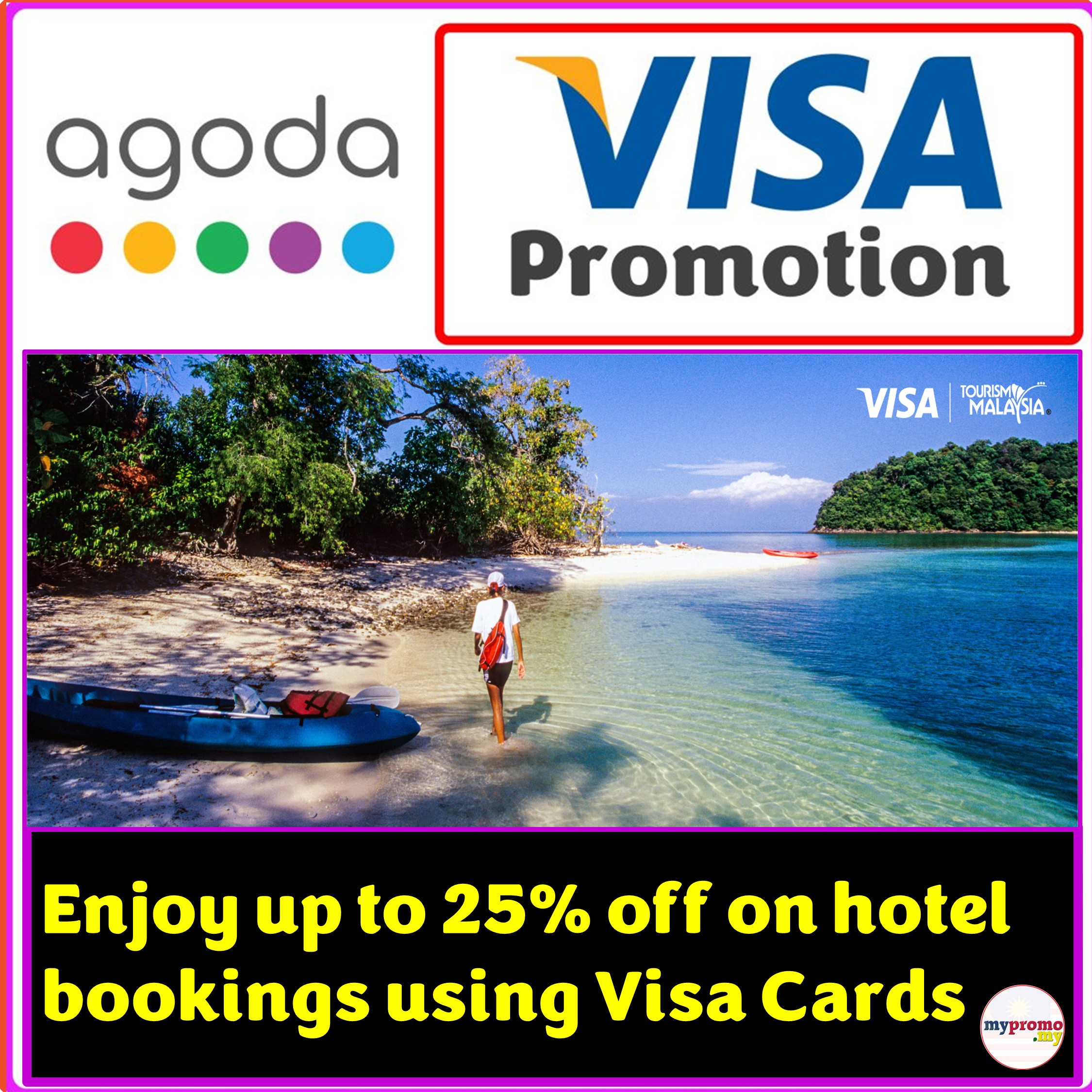 Agoda up to 25% Off With Visa Card