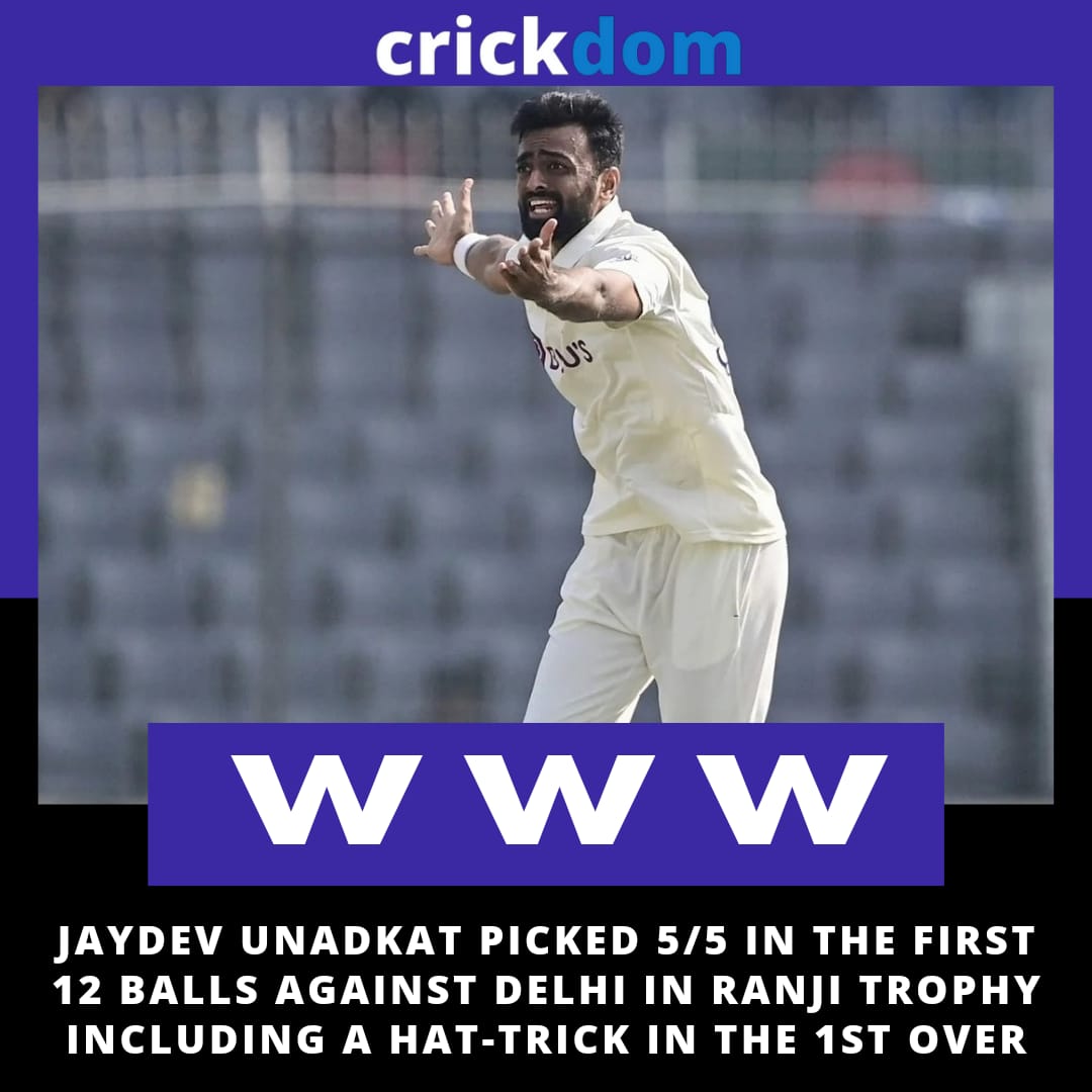 Unadkat starts the year on a high...

#DomesticCricket