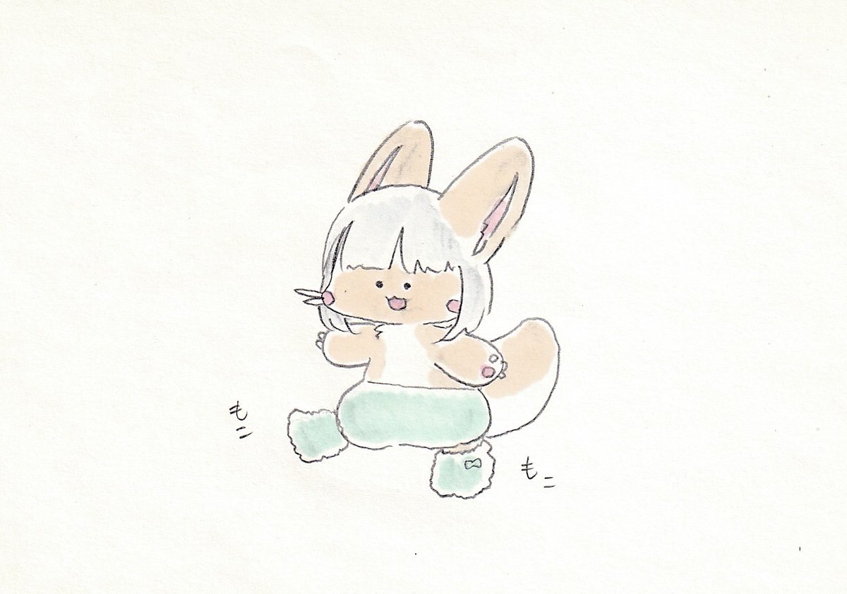 ナナチ(メイドインアビス) 「もこもこ靴下ナナチちゃん。#イラスト #メイドインアビス 」|けだまのイラスト