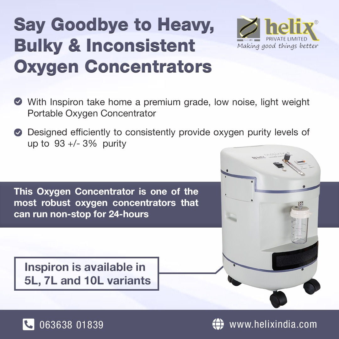 Inspiron Portable Oxygen Concentrators*
(Made in India with Pride)
📱 9845475750 🌐 helixindia.com

#helix #helixindia #dialysisreferencemeter  #medicalequipmentsupplier
