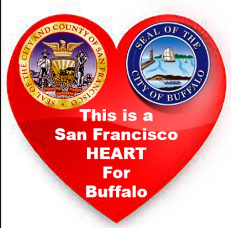 Not leaving this heart in #SanFrancisco.
Extending HEARTS and PRAYERS to #Buffalo

...for those impacted by the #BuffaloShooting 

...for those impacted by the #BuffaloStorm2022 
#buffaloblizzard 

...for Damar Hamlin

...for the #BuffaloBills 

Asking for your Divine Protection