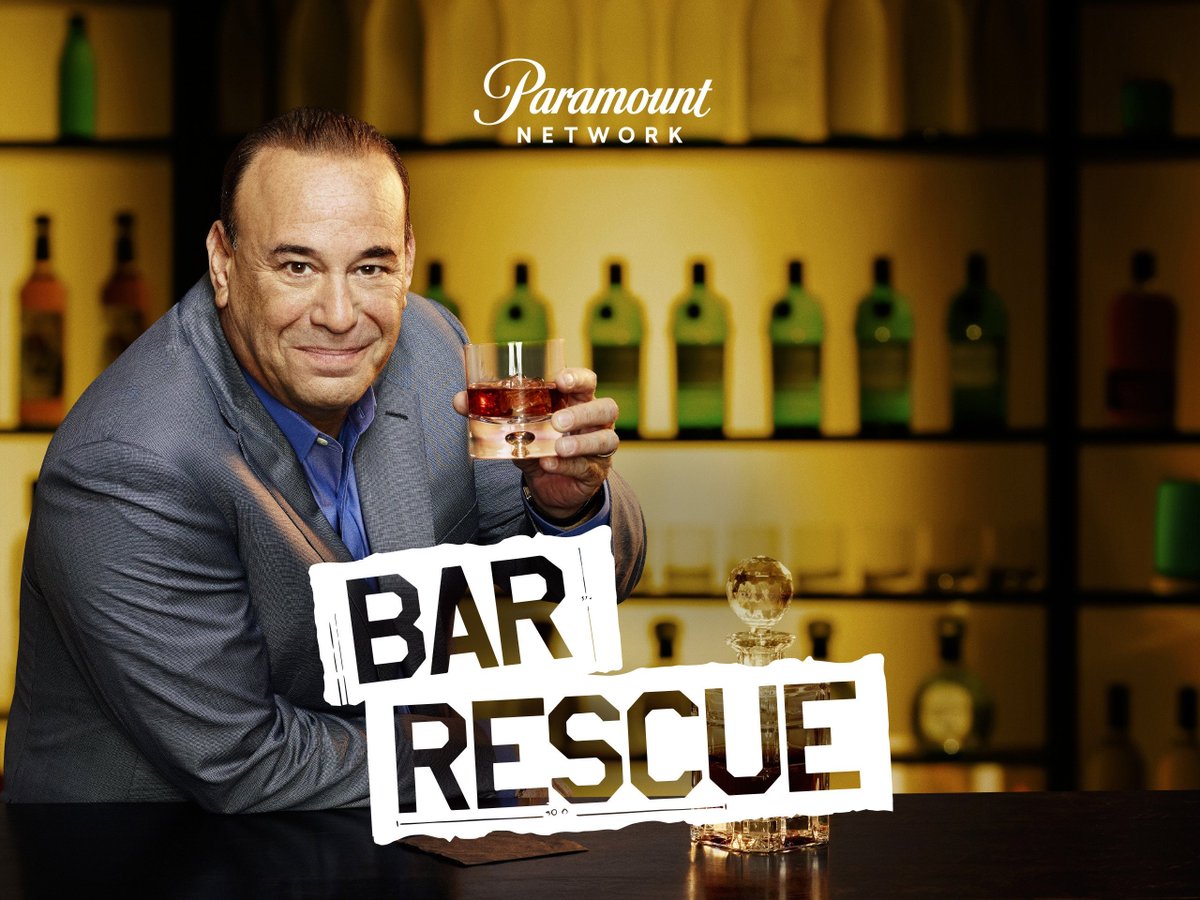 Bar Rescue is a reality show on The Paramount Network where Jon Taffer travels to various bars in need of repair and bar owners in need of a reality check.

Basically the same premise as Gordon Ramsay's Kitchen Nightmares. But still every bit as enjoyable. https://t.co/YJ7SWnYiBe