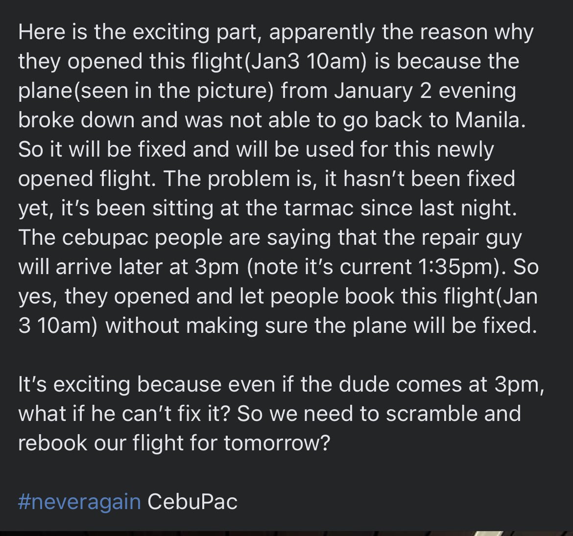 krkunkrkun's tweet photo. @CebuPacificAir https://t.co/Eyj3TTO0RS