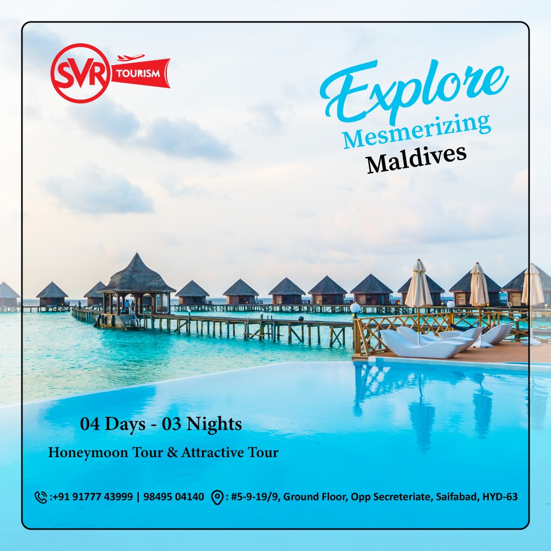 Explore Mesmerizing Maldives With SVR Tourism #SVRtourism #tourism

Call now: +91 9000281877

#maldives #travel #maldivesislands #visitmaldives #beach #maldivesresorts #travelphotography #nature #travelgram #ocean #maldiveslovers #paradise #sea #vacation #sunset #love