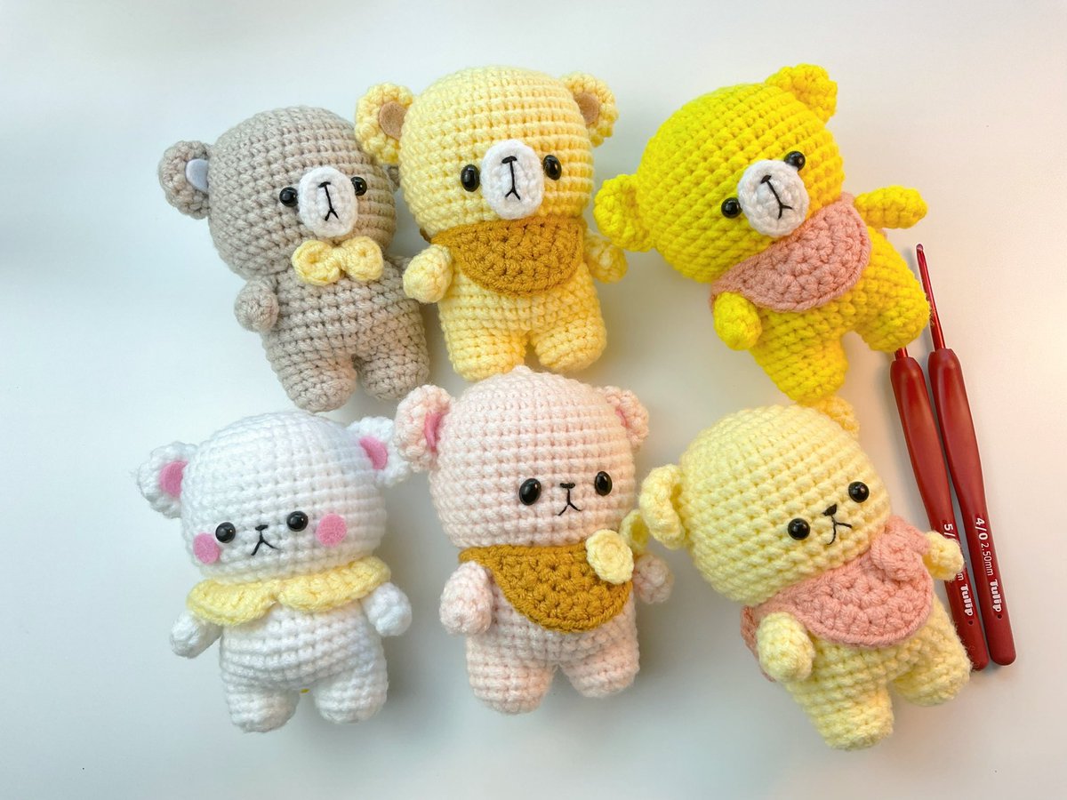 amimomdoll's tweet image. The pattern is available in Pinkoi! 🫶

th.pinkoi.com/product/TdnY5m…

#amigurumi #amigurumipattern #bearpattern #bearcrochet #crochetdoll