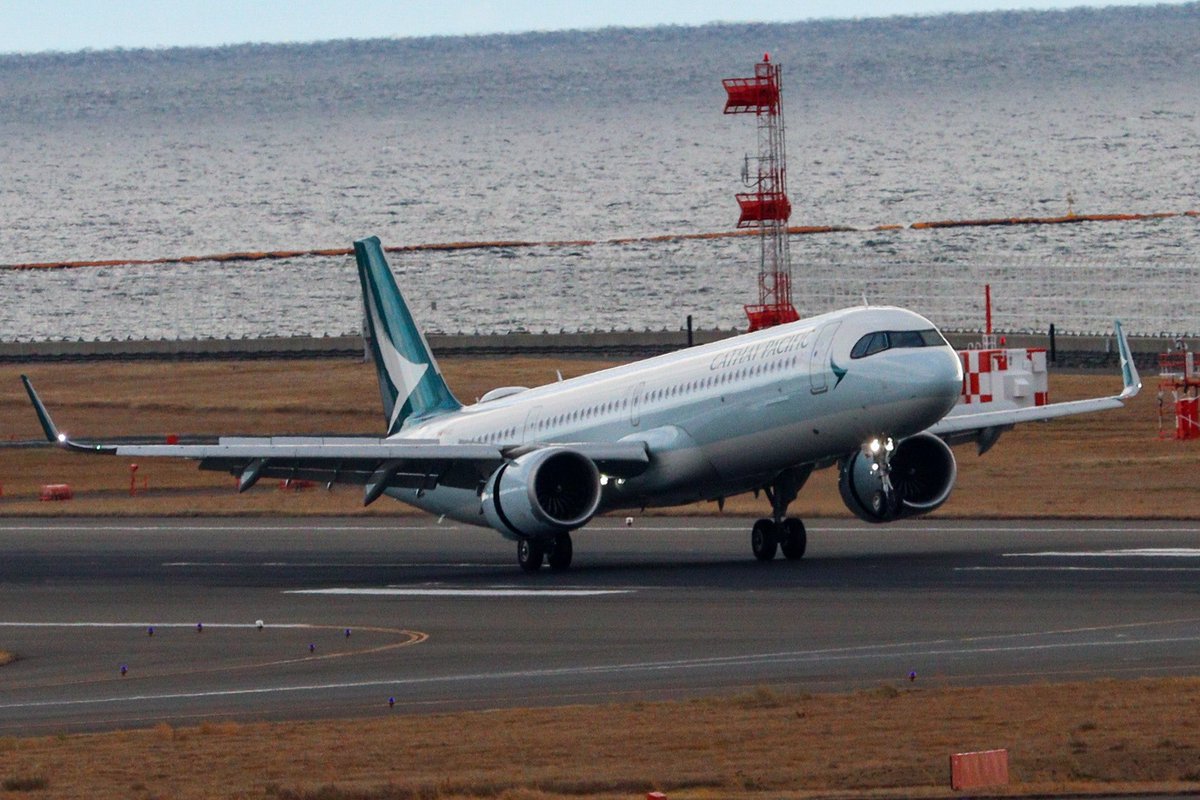 koei5000's tweet image. Cathay Pacific Airlines A321–200NX
B–HPH
日本初飛来のキャセイA321NX
日本へようこそ
#NGO
#RJGG