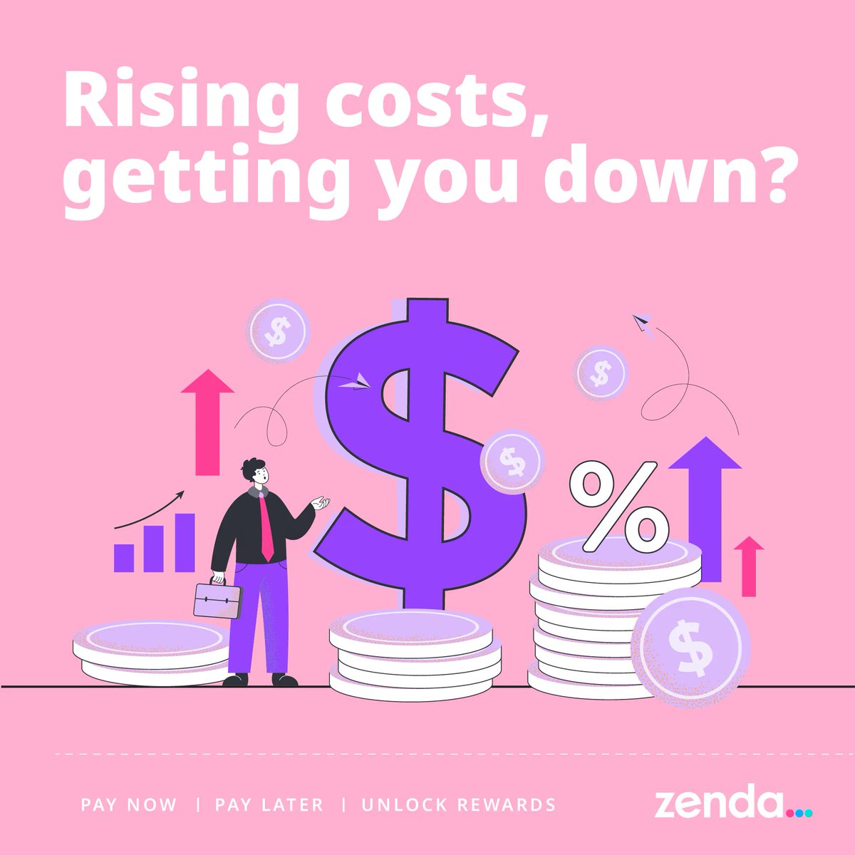 Let zenda bring you up! 💜 

#risingcost #upsanddowns #inflation #school #schoolfees