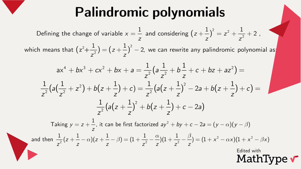 MathType on Twitter: "Here’s a way to factorize with only a few steps