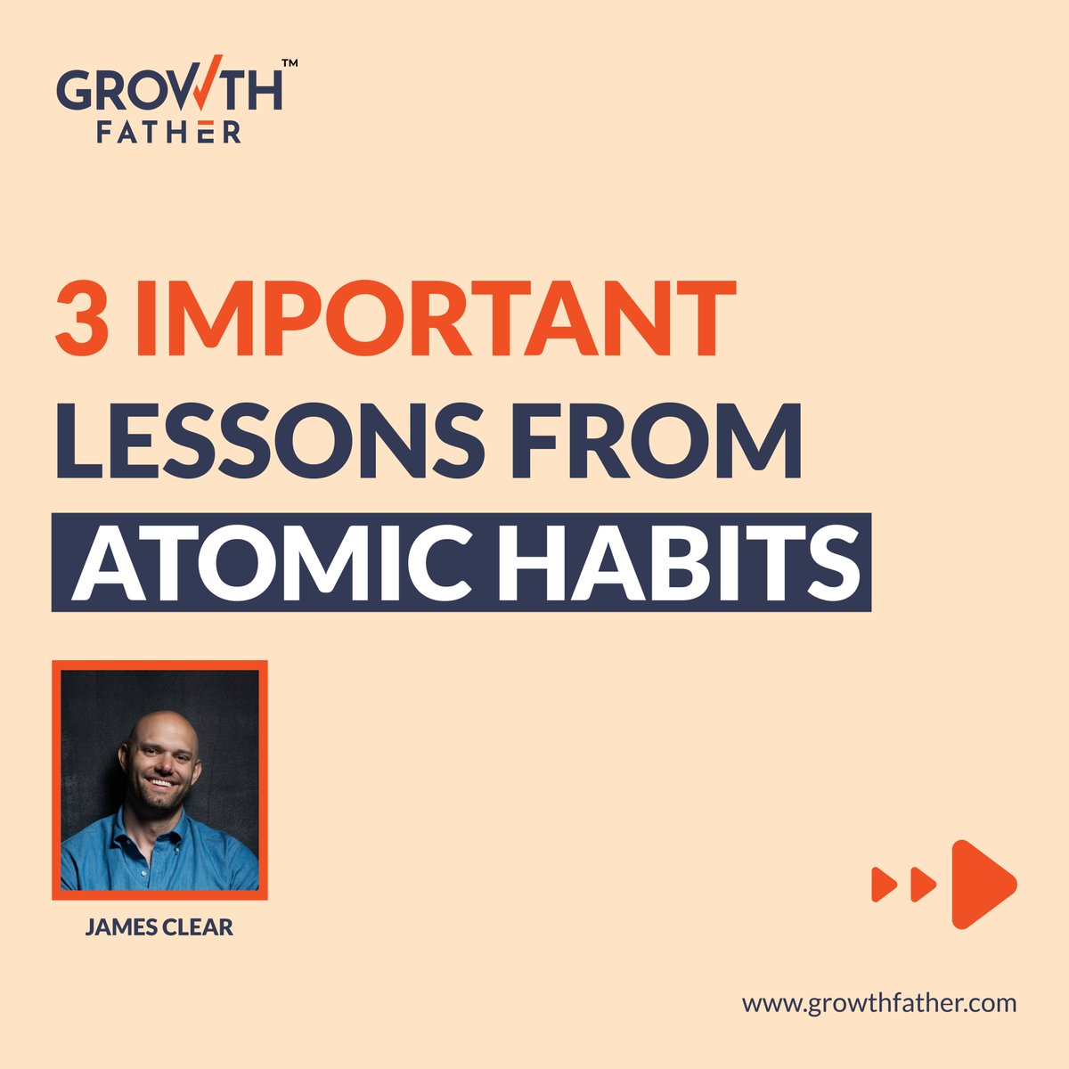 GrowthFather's tweet photo. Identifying and Learning new possibilities is the key to self-growth, so check out 3 important lessons from Atomic Habits that will help you improve yourself.
.
.
.
#atomichabits  #selfgrowth #GrowthFather https://t.co/I5jpfXhjKu