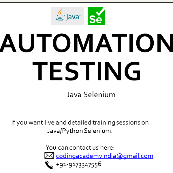 CodingAcademy1's tweet image. Looking for presentation on Automation Testing - Java Selenium ?
Get it here. It covers all topics required for mastering Web Automation. Give it a try.
codingacademyindia.gumroad.com/l/java_seleniu…..
#Java #Selenium #Automation #100DaysOfCode #100daysofcoding #Testing