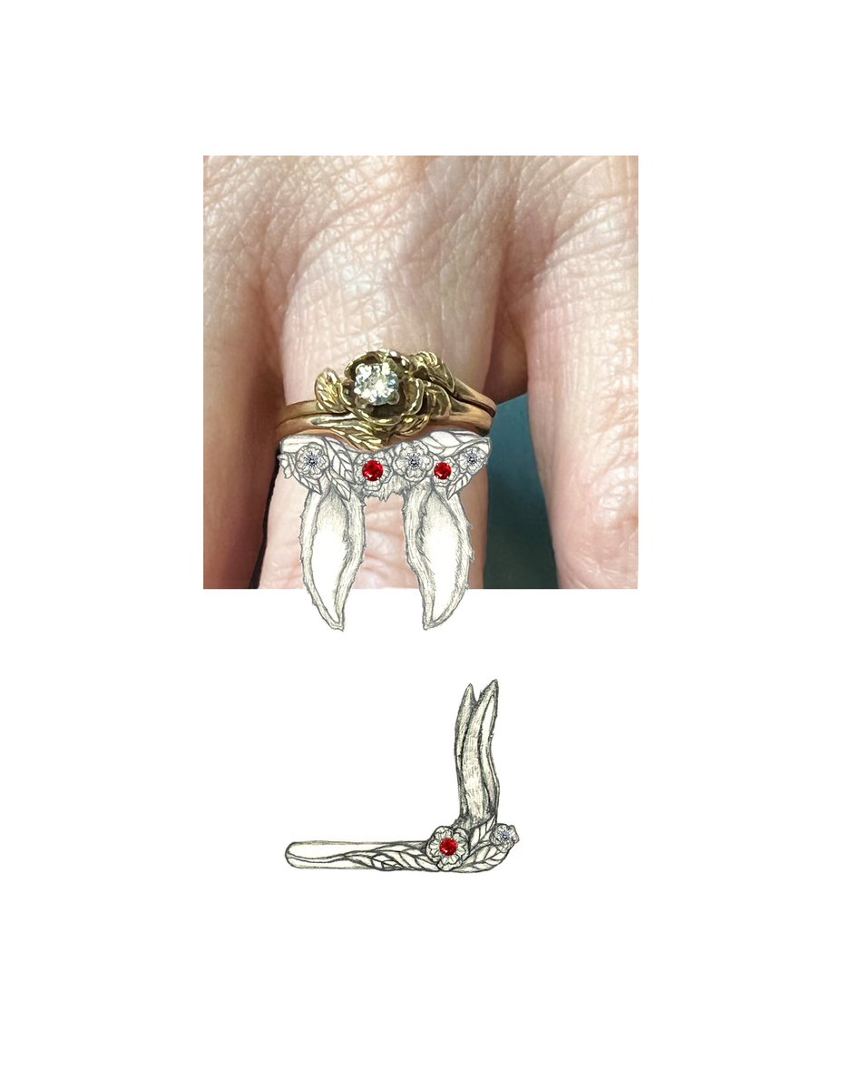 adorablemayhem's tweet photo. Excited to start working on this #bunny #weddingband design! Design approved and ready to rock and roll! #finejewelry https://t.co/nonklDCzJ7