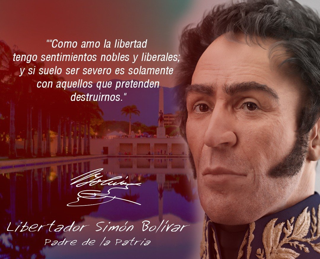 #3Ene Pensamiento del Libertador Simón Bolívar Padre de la patria grande.