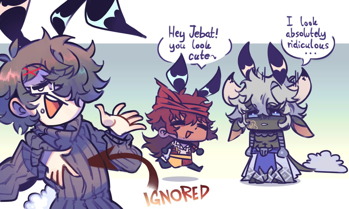 mochio_bonio's tweet photo. "Not Interested"
.
.
.
.
(( A bit of a continuation from bunny QA, just Master and Servants enjoying their time for New Years in Chaldea ))
#FGOOC
#fanservant
#MasterOC
#HangTuah
#HangJebat https://t.co/EuXjsekGN3