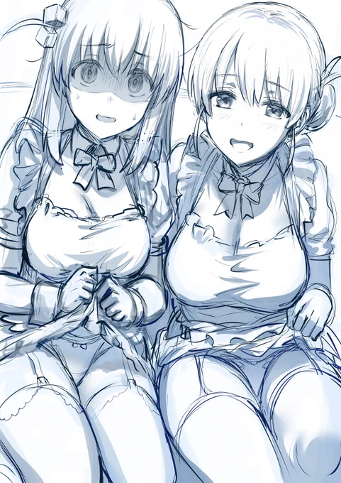 sketch1
gotou hitori and gotou michiyo

Mother and daughter cosplaying maid 