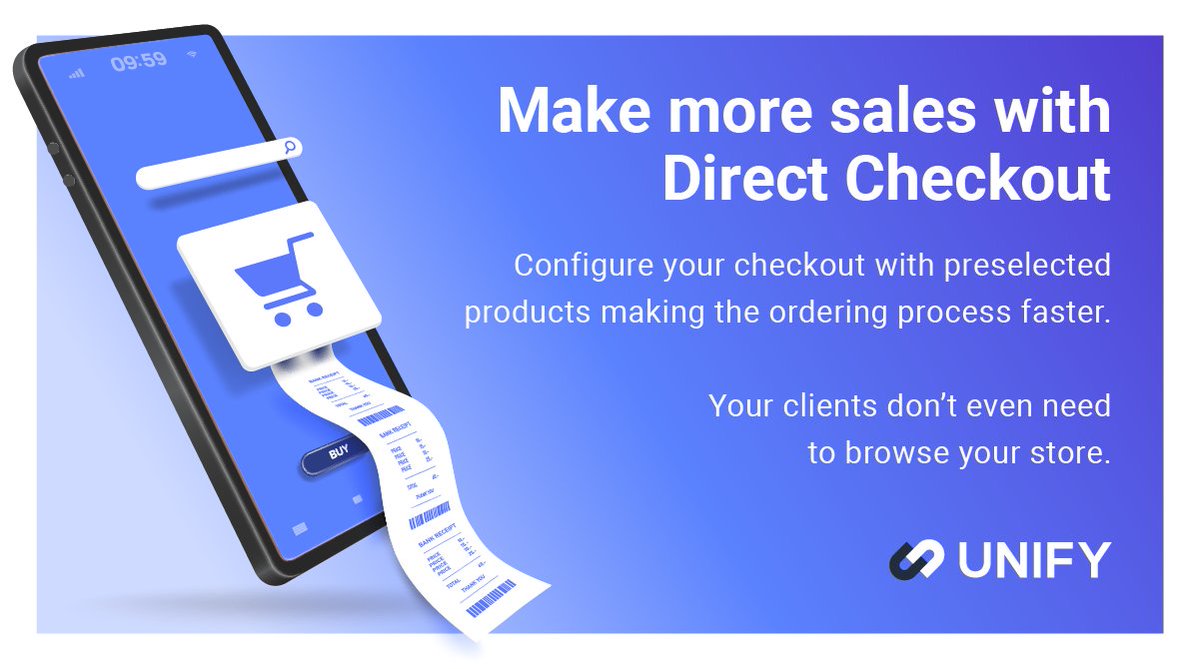 codeclouds's tweet image. If someone is already sold, why not just let them checkout?
Unify Checkout allows you to preconfigure carts with ready to checkout orders your customers want!
To know more visit - bit.ly/3gBzn0L
#CustomCheckout #OnlineStore #ShoppingCart #CodeClouds