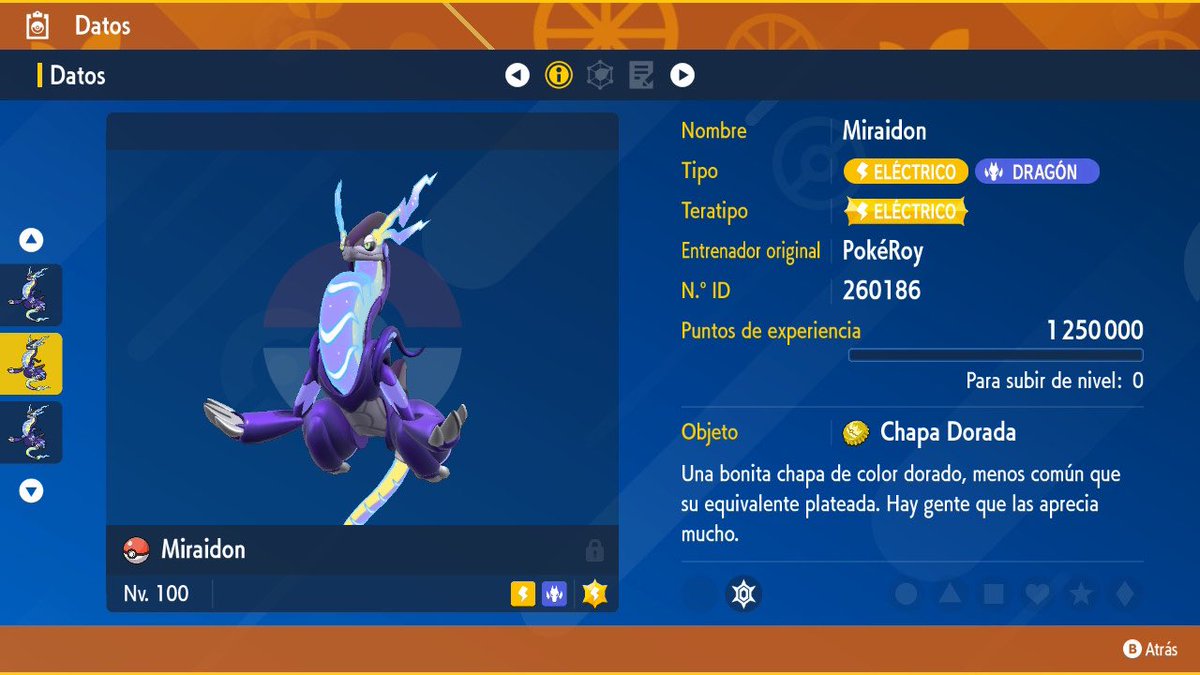 pokeroy01's tweet photo. 🍊🍇 SORTEAZO EXPRESS 🍊🍇

     🐲 Koraidon &amp; Miraidon 🐲

       🐲 + Chapa Dorada 🐲

  😱 Te vas a quedar sin ellos? 😱

Requisitos: ⚠️

• Seguirme: @pokeroy01 ✔️

• Retweet 🔁 Like ❤️

• Nombra 1 amigo ✌️

#PokemonScarlet  #PokemonViolet  

1 Winner 🥇 FIN: 04/01/2023 https://t.co/UXSEAuSIyN