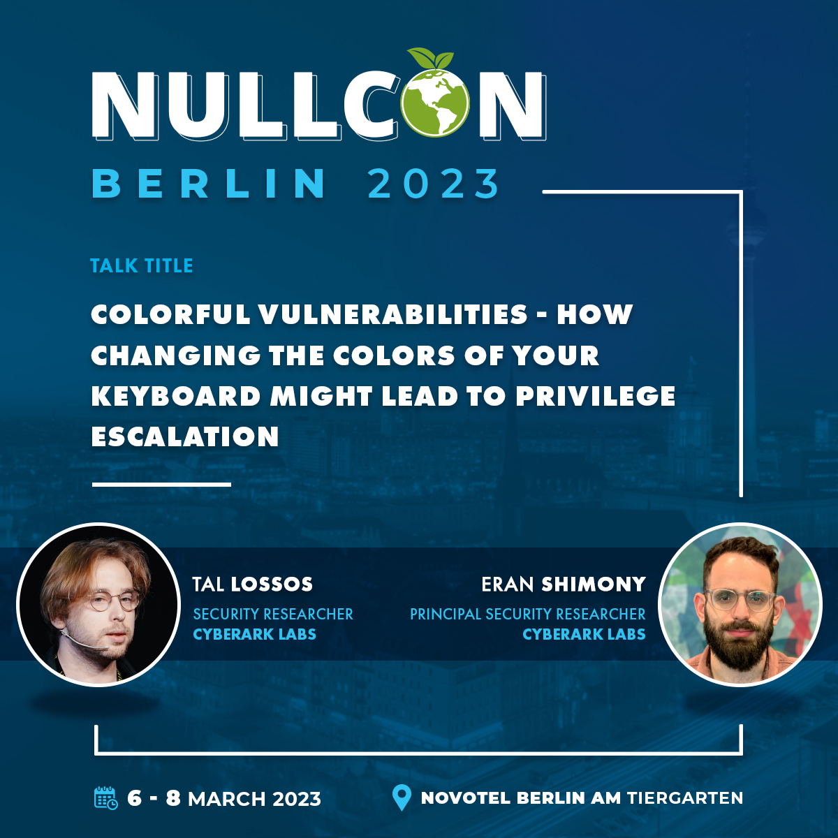 NULLCON (@nullcon) on Twitter photo ⌨️Colorful 🔴🔵🟢#vulnerabilities on your keyboard!
💡Tal <a href="/TalLossos/">Tal Lossos</a> & Eran <a href="/EranShimony/">EranShimony</a> will share their analysis & investigation of Razer's #Linux #kernel module, followed by finding several 0-day bugs with live demo
💻Find out more ➡️bit.ly/3Gy1Ofg
#NullconDE2023 ⌨️Colorful 🔴🔵🟢#vulnerabilities on your keyboard!
💡Tal <a href="/TalLossos/">Tal Lossos</a> & Eran <a href="/EranShimony/">EranShimony</a> will share their analysis & investigation of Razer's #Linux #kernel module, followed by finding several 0-day bugs with live demo
💻Find out more ➡️bit.ly/3Gy1Ofg
#NullconDE2023