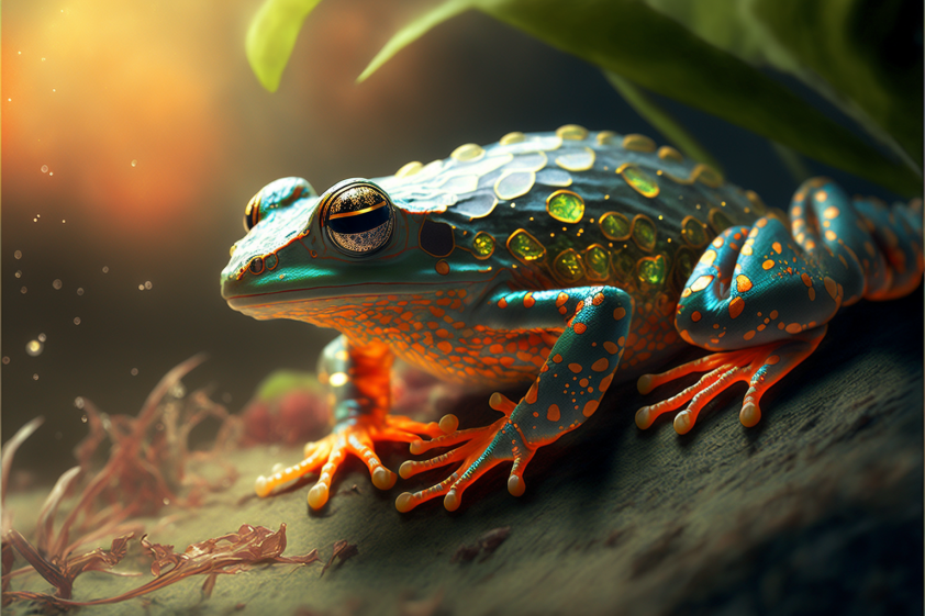 hrathnir7's tweet photo. #AIart #midjourney #closeup #macrolens
#littlecreature #Frogs #Bees #Chameleons
※両生類注意です
指が完璧なカエルが出来てラッキー!!
そして眼鏡かけてるカメレオンが可愛い😍
マクロレンズが作用したっぽいです😆 https://t.co/1jdL66uFGf