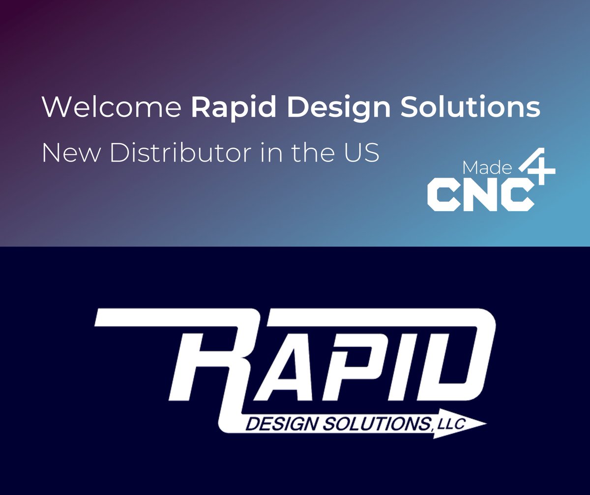 Made4CNC's tweet photo. Starting the New Year with great news 🙌

Rapid Design Solutions is a new distributor based in the US 🇺🇸

Website - https://t.co/ihWnlOmhQf 
Phone - (+1) 425 249 9707
Email - sales@rapiddesignsolutions.com 

#machinetending #automation #productivity #cnc #cobots #distributor https://t.co/C1Wpb2TYK3