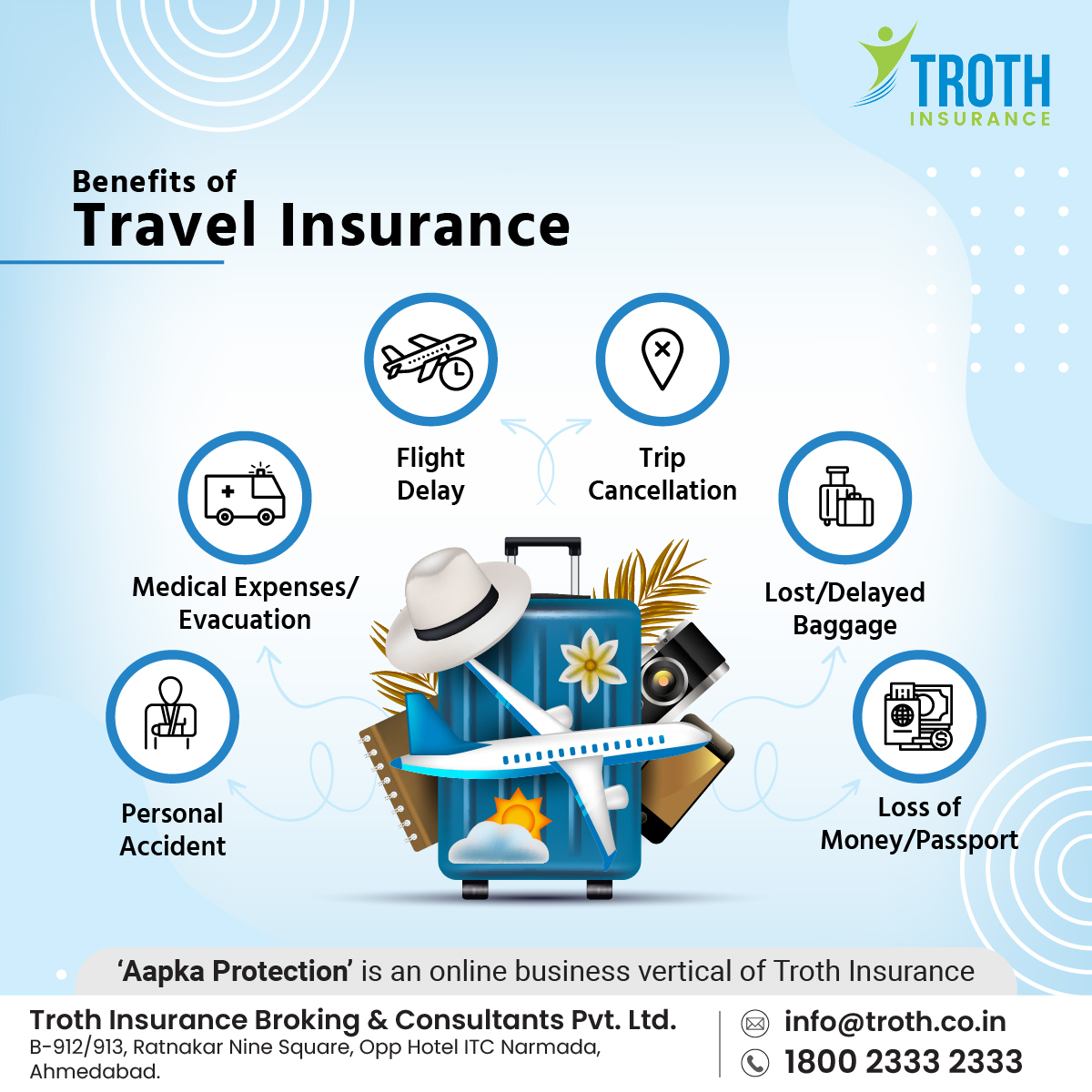 Troth_Insurance's tweet photo. Travelling abroad? Your packing is incomplete without Travel Insurance.
.
.
.
.
.
#travel #travelling #insurance #travelinsurance #trothinsurance #trothinsurancebrokerspvtltd #aapkaprotection #insuranceadvisor #insurancebroker #insuranceagent #insuranceagency #insurancebusiness https://t.co/TzcxRvM64h