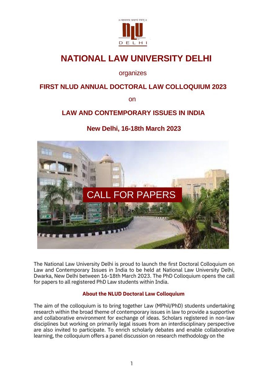 National Law University Delhi tweet media