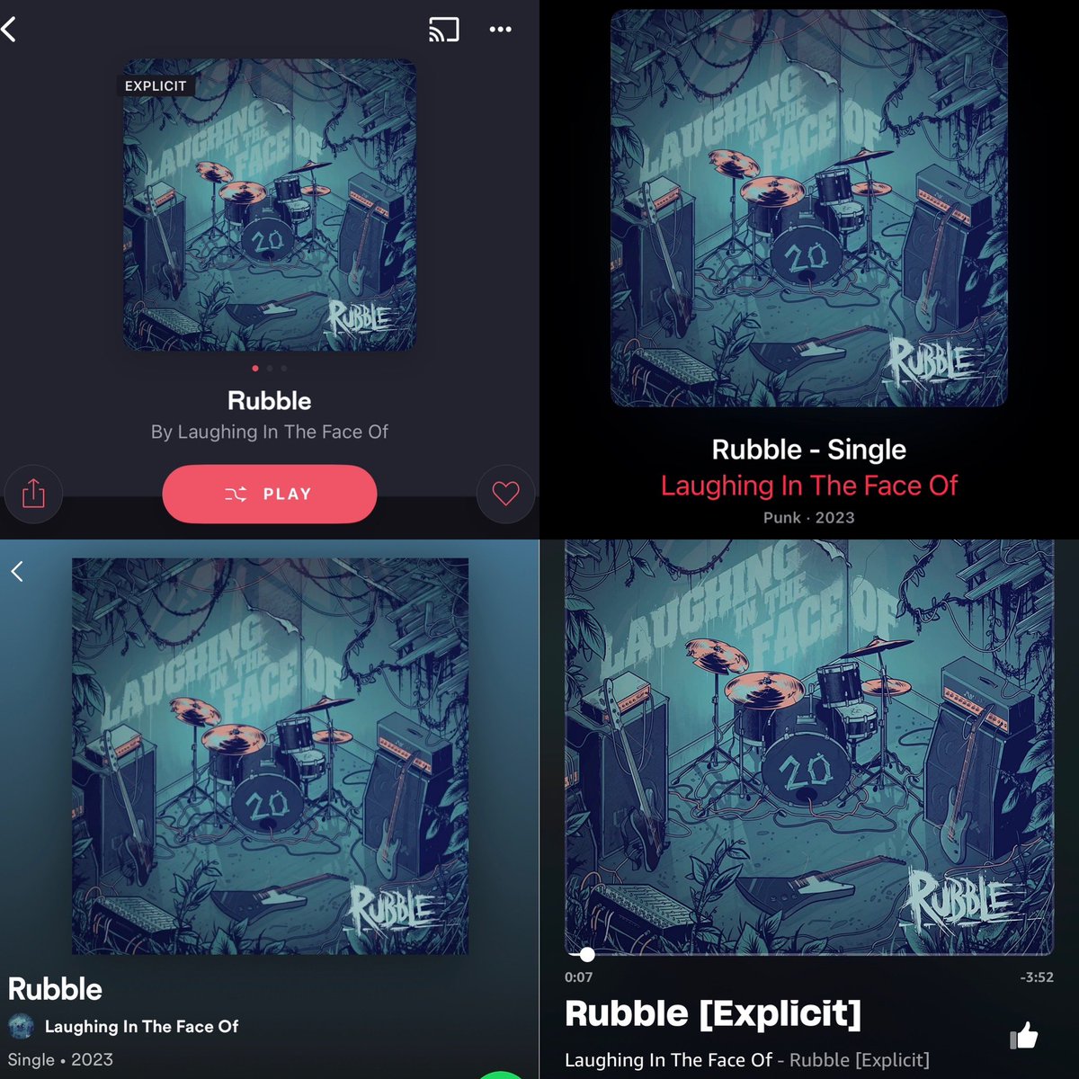 🚨NOW STREAMING EVERWHERE🚨 <a href="/LITFO/">Laughing In The Face Of</a> new single ‘RUBBLE’ 🤘

litfo.lnk.to/rubble

#lockjawcrew #laughinginthefaceof #litfo #skatepunk #punk #melodichardcore #newmusic #newsingle #spotify #deezer #applemusic #amazonmusic #tidal #napster