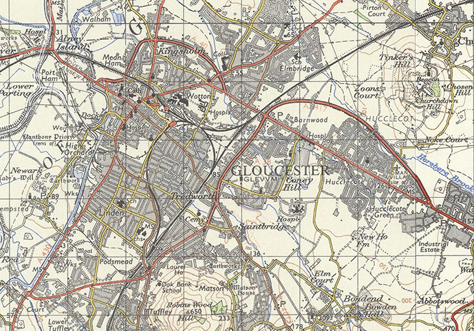 KendallsMaps's tweet photo. As a 1960s child map enthusiast I remember by-passes appearing around Gloucester. Transpires some sections date from around 1930; others from the 1960s. Later additions too. Mapping from the marvellous SABRE: https://t.co/xlBA73aY3X

@sabreroads #gloucester https://t.co/G6gXOVV8I9