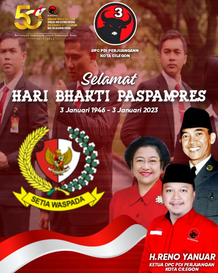PDIPCilegon's tweet photo. Selamat Hari Bhakti Paspampres ke 77 🇮🇩
3 Januari 2023

            "Setia Waspada"

#PDIPerjuangan
#BantengCilegon https://t.co/x3A13lT75d