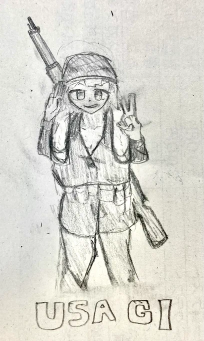 USA GIのrkgk
新年初描き
#落書き 