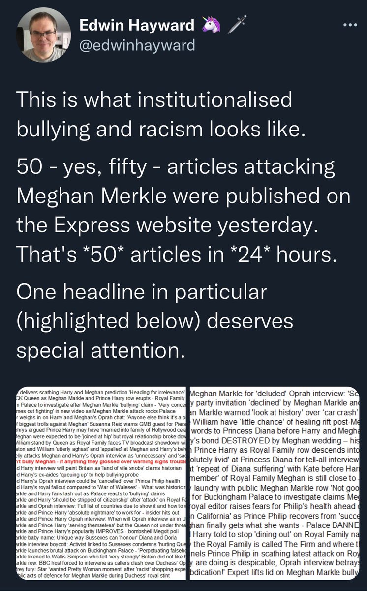 claireXanda's tweet photo. #HarryandMeghan watched as the media did everything to ruin their reputation,the endless character assassination.They weren’t allowed to speak,daily articles trashing them,hundreds of books taken as truth.Those who benefited from their silence are the ones not happy about #spare https://t.co/JJJxB2Wwkt