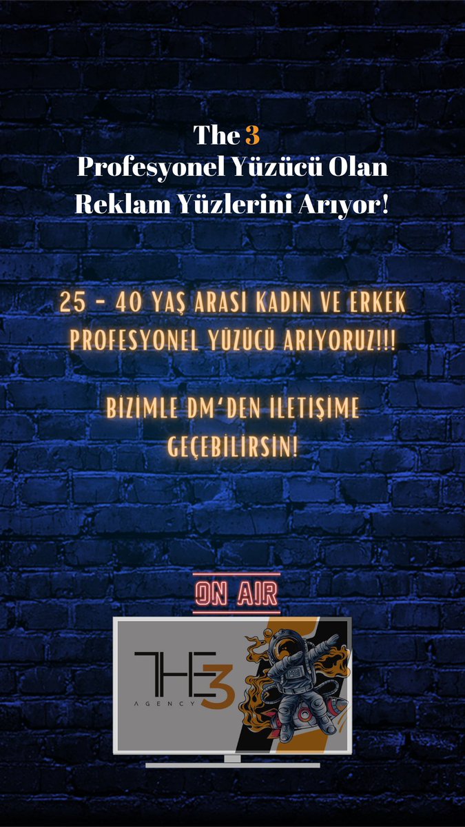 İnstagram: the3casting 
İletişime geçebilirsiniz🙏🏻