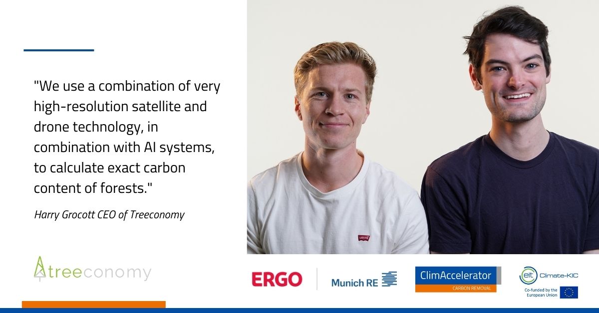 ClimAccelerator & Climate Innovators (@climatetalent) on Twitter photo Treeconomy uses tech to value natural assets, driving finance into restoration & regeneration of natural ecosystems.
The #startup was supported by <a href="/MunichRe/">Memenich Re</a> & @ERGOGroup in the Carbon Removal #ClimAccelerator.
Interview w/ Co-Founder Harry Grocott➡️bit.ly/3HSpz2M Treeconomy uses tech to value natural assets, driving finance into restoration & regeneration of natural ecosystems.
The #startup was supported by <a href="/MunichRe/">Memenich Re</a> & @ERGOGroup in the Carbon Removal #ClimAccelerator.
Interview w/ Co-Founder Harry Grocott➡️bit.ly/3HSpz2M