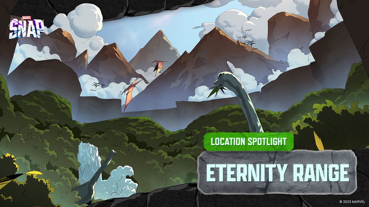 MARVELSNAP's tweet photo. Welcome... to Eternity Range

🔹 After turn 3, add a Rock to the losing player's side.

Rock incoming! https://t.co/RAlsd3iukQ