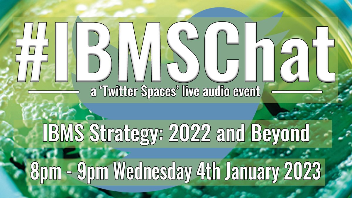 IBMScience's tweet photo. A reminder about our first IBMS Chat of the New Year - taking place tomorrow!

Join us as our Chief Exec @DavidRWells, #TheBiomedicalScientist editor 
@RDabrowski &amp; Senior Biomedical Scientist @CDBeckett discuss the IBMS strategy for 2023: https://t.co/WHyLVCgly4 https://t.co/ZZOPUQeTUA