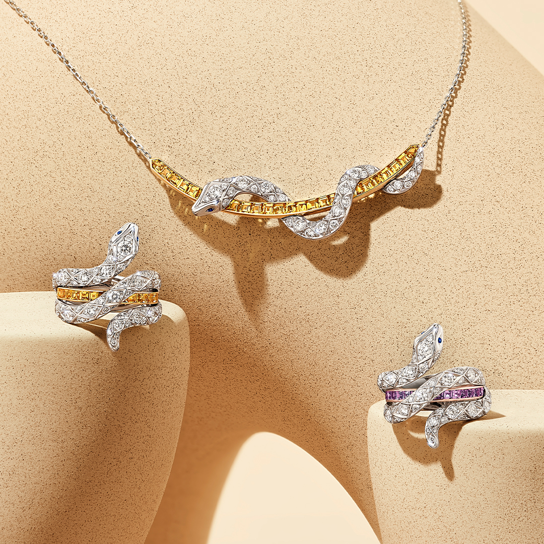 Season of renewal.

A powerful symbol of new beginnings and fresh starts, usher in 2023 with diamond snakes from the Muse collection, coiled around colourful rows of calibré cut sapphires.

#Garrard #GarrardMuse