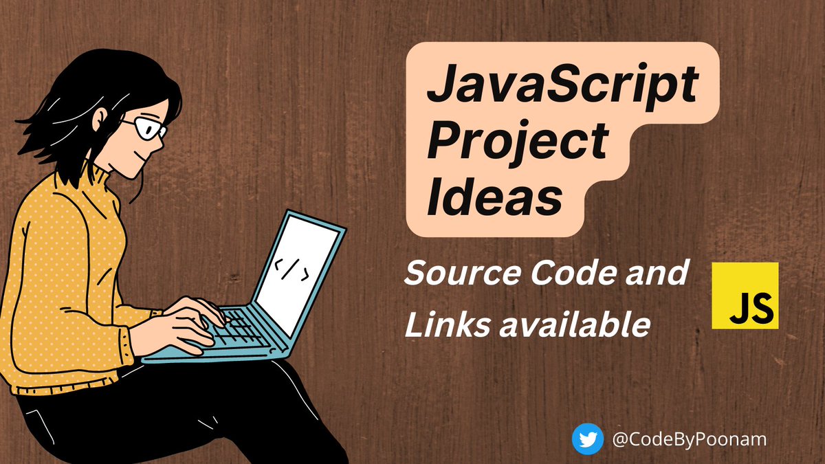 CodeByPoonam's tweet image. JavaScript Project Ideas for beginners with source code & links 👇🧵