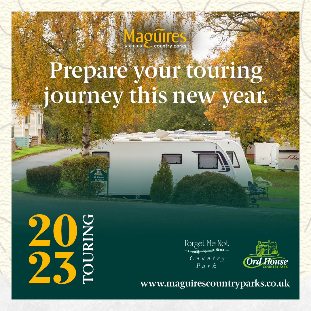 Are you starting your 2023 adventure? Book a touring holiday at Maguires Country Parks! 🚐 maguirescountryparks.co.uk #Maguires #MaguiresCountryParks #HolidayPark #StaticCaravan #Staycation #CountryPark #Caravan #CaravanTouring #BritishHoliday