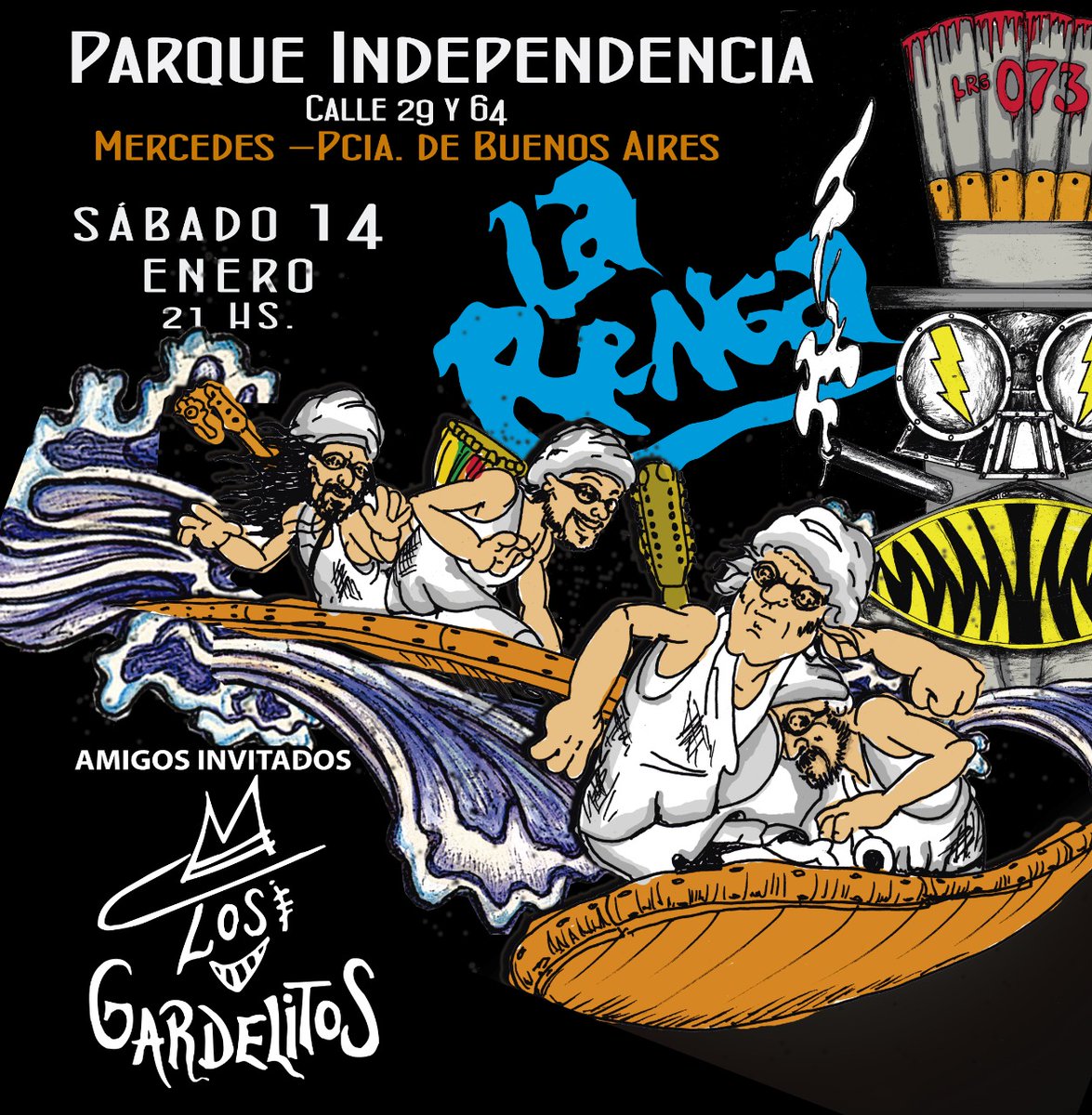 Don Osvaldo (la banda del Pato Fontanet), La Renga y Los Gardelitos abren este 2023 a puro rocanrol.

7/1: Don Osvaldo en Mar del Plata.
14/1: La Renga y Los Gardelitos en Mercedes (Buenos Aires).