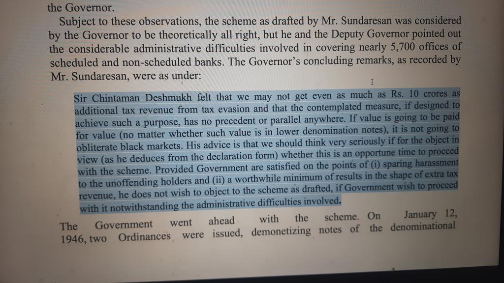 Vrishank1233's tweet photo. It is unfortunate that the Supreme Court did not engage with the fact that an official RBI publication on previous demonetisations itself states that demonetisation does not solve the problem of black money. https://t.co/I2T48uJ3zw