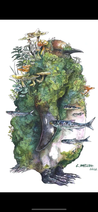 #新春私の作品広まれ祭りいろんな生き物といろんな植物を描いています。今年もよろしくお願いします! 